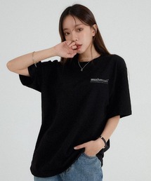 A'GEM/9 × .kom 『muah muah/ムーアムーア』SIGNATURE BACK POINT HALF T-SHIRT/シグニチャーバックポイントハーフTシャツ