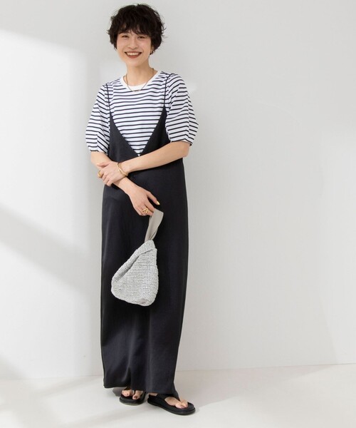 NOLLEY’S（ノーリーズ）の「ウォッシャブルサテンキャミワンピース（ワンピース・レディース・アイボリー/イエロー/ブラック・38）」の20枚目の写真