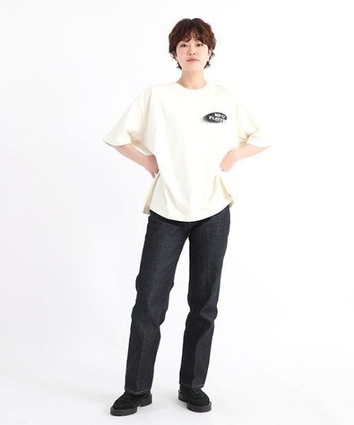 Manhattan Portage(マンハッタンポーテージ)の「S/S Print T-Shirt(Tシャツ/カットソー・メンズ・アイボリー/サックスブルー/チャコールグレー・SMALL/MEDIUM/LARGE/X-LARGE)」の1枚目の写真