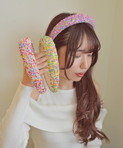 セール】カラースプレーぷっくりカチューシャ（カチューシャ