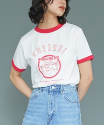 リンガー半袖Tシャツ