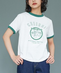 リンガー半袖Tシャツ