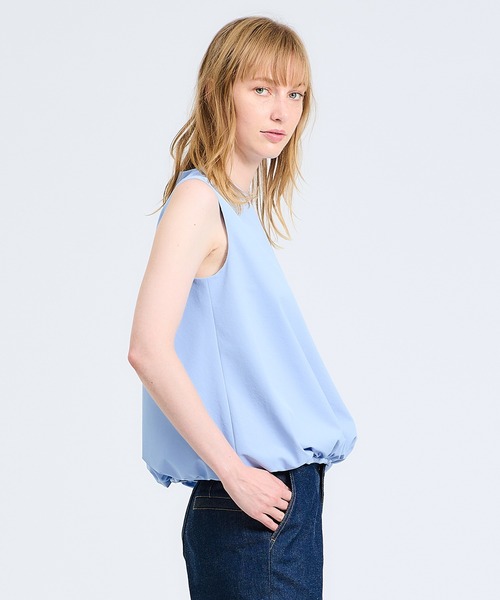 ESTNATION(エストネーション)の「ESTNATION / バルーンヘムブラウス(シャツ/ブラウス・レディース・ホワイト/ブラック/スカイブルー・36/38)」の9枚目の写真
