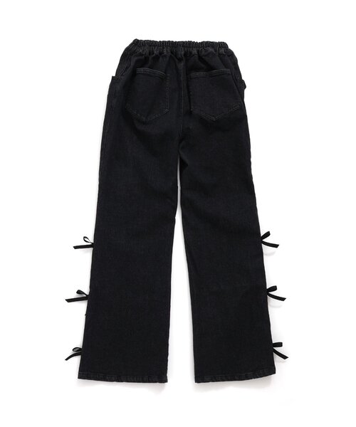 algy（アルジー）の「フロントスリットりぼんフレアワイドパンツ（その他パンツ・キッズ・ブラック/サックスブルー/アイボリー・MEDIUM/X-SMALL/XX-SMALL/SMALL）」の20枚目の写真