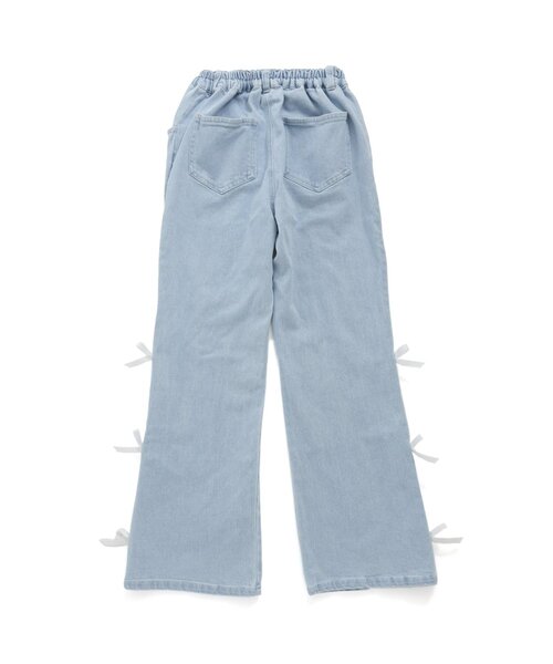 algy（アルジー）の「フロントスリットりぼんフレアワイドパンツ（その他パンツ・キッズ・ブラック/サックスブルー/アイボリー・MEDIUM/X-SMALL/XX-SMALL/SMALL）」の22枚目の写真