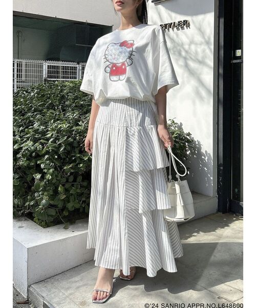 dazzlin(ダズリン)の「【ハローキティコラボ】50周年T(Tシャツ/カットソー・レディース・ブラック/オフホワイト・FREE)」の8枚目の写真