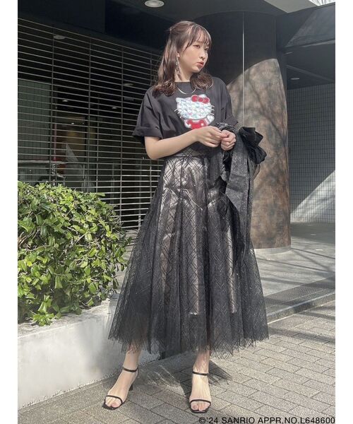 dazzlin(ダズリン)の「【ハローキティコラボ】50周年T(Tシャツ/カットソー・レディース・ブラック/オフホワイト・FREE)」の20枚目の写真