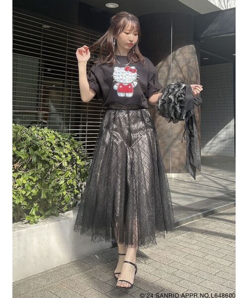 dazzlin(ダズリン)の「【ハローキティコラボ】50周年T(Tシャツ/カットソー・レディース・ブラック/オフホワイト・FREE)」の21枚目の写真