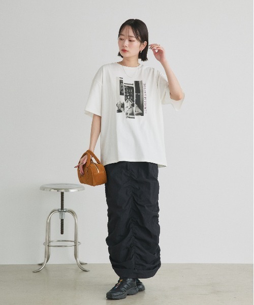ad thie(アドティエ)の「アソートデザイン プリントTシャツ(Tシャツ/カットソー・レディース・ブラック系/グレー系1/ホワイト系1/ホワイト系2/グレー系2/グレー系3/ブラック系2・FREE)」の12枚目の写真