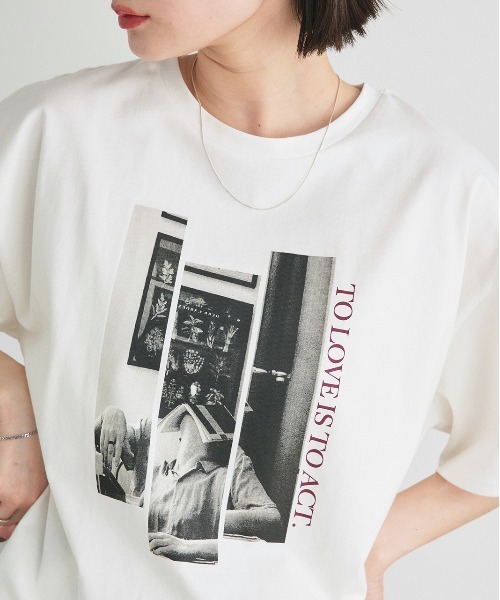 ad thie(アドティエ)の「アソートデザイン プリントTシャツ(Tシャツ/カットソー・レディース・ブラック系/グレー系1/ホワイト系1/ホワイト系2/グレー系2/グレー系3/ブラック系2・FREE)」の15枚目の写真