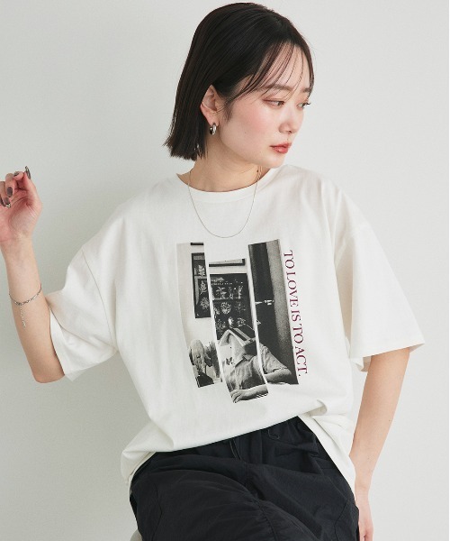 ad thie(アドティエ)の「アソートデザイン プリントTシャツ(Tシャツ/カットソー・レディース・ブラック系/グレー系1/ホワイト系1/ホワイト系2/グレー系2/グレー系3/ブラック系2・FREE)」の17枚目の写真