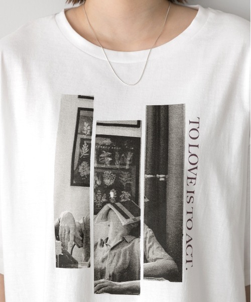 ad thie(アドティエ)の「アソートデザイン プリントTシャツ(Tシャツ/カットソー・レディース・ブラック系/グレー系1/ホワイト系1/ホワイト系2/グレー系2/グレー系3/ブラック系2・FREE)」の18枚目の写真