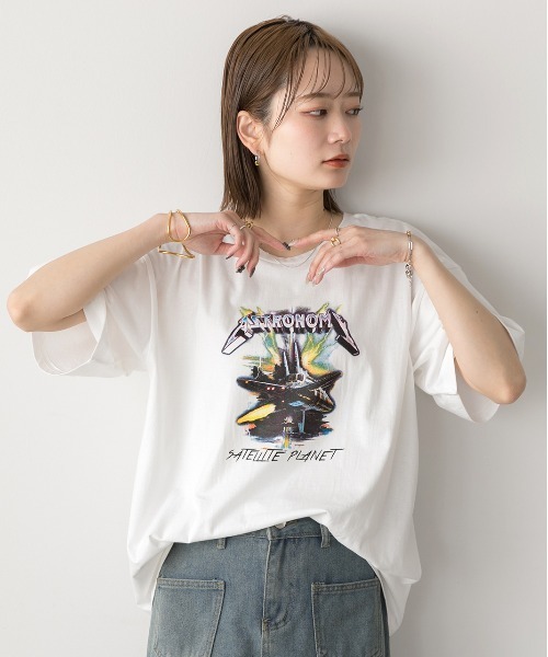 ad thie(アドティエ)の「アソートデザイン プリントTシャツ(Tシャツ/カットソー・レディース・ブラック系/グレー系1/ホワイト系1/ホワイト系2/グレー系2/グレー系3/ブラック系2・FREE)」の21枚目の写真
