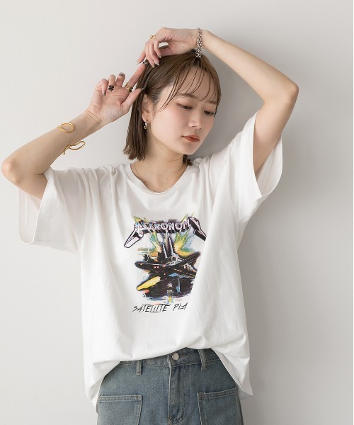 ad thie(アドティエ)の「アソートデザイン プリントTシャツ(Tシャツ/カットソー・レディース・ブラック系/グレー系1/ホワイト系1/ホワイト系2/グレー系2/グレー系3/ブラック系2・FREE)」の22枚目の写真