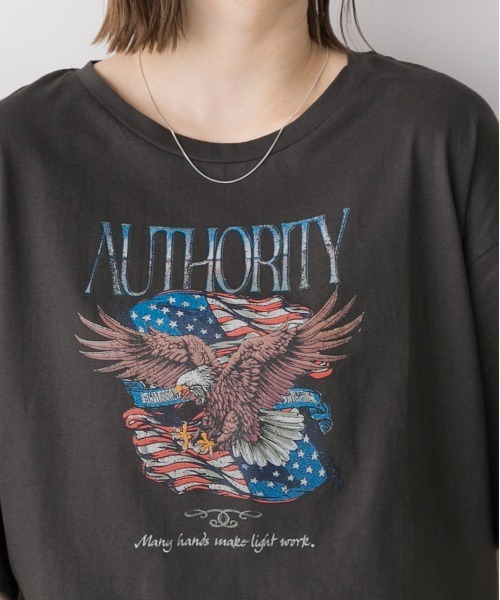 ad thie(アドティエ)の「アソートデザイン プリントTシャツ(Tシャツ/カットソー・レディース・ブラック系/グレー系1/ホワイト系1/ホワイト系2/グレー系2/グレー系3/ブラック系2・FREE)」の8枚目の写真
