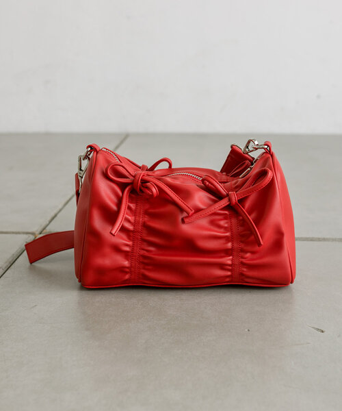 loti（ロティ）の「loti リボンギャザースクエアBAG（ショルダーバッグ・レディース・ブラック/シルバー/レッド・ONE SIZE）」の20枚目の写真