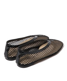 未使用/【HEWN】アンクルチェーンメッシュバレエシューズ HEWN (ヒューン)】ANKLE CHAIN BALLET MESH|allureville