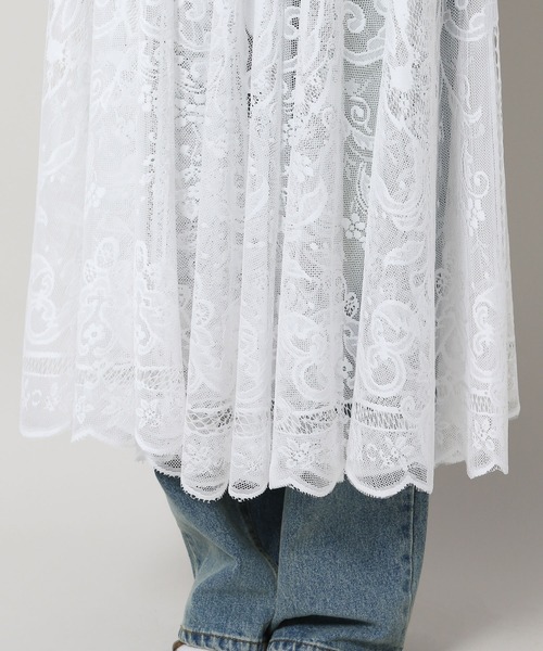 3.3 Field Trip （3.3フィールドトリップ）の「3.3 Field Trip／レースロングスカート（スカート・レディース・ホワイト/クリーム・FREE）」の18枚目の写真