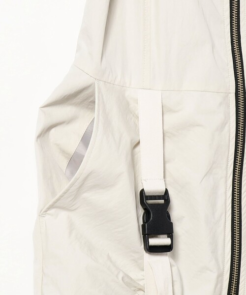 Ray BEAMS（レイビームス）の「Ray BEAMS / ギャザー ジップ サロペット ワンピース（ワンピース・レディース・ホワイト系その他6/ブラック・0/1）」の7枚目の写真