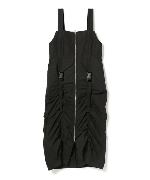 Ray BEAMS（レイビームス）の「Ray BEAMS / ギャザー ジップ サロペット ワンピース（ワンピース・レディース・ホワイト系その他6/ブラック・0/1）」の19枚目の写真