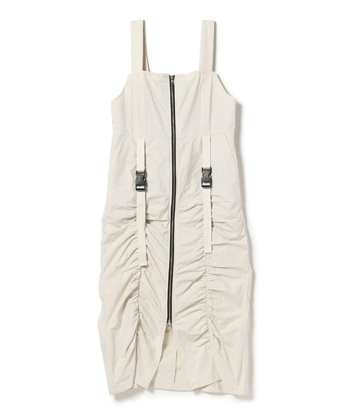 Ray BEAMS（レイビームス）の「Ray BEAMS / ギャザー ジップ サロペット ワンピース（ワンピース・レディース・ホワイト系その他6/ブラック・0/1）」の22枚目の写真