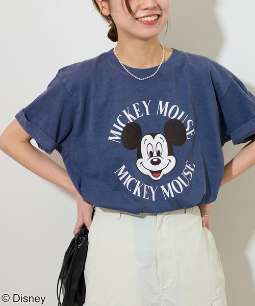GOOD ROCK SPEED(グッドロックスピード)の「《追加2》【GOOD ROCK SPEED 】<MICKEY MOUSE>TEE:Tシャツ(Tシャツ/カットソー・レディース・ホワイト/ブルー・FREE)」の2枚目の写真