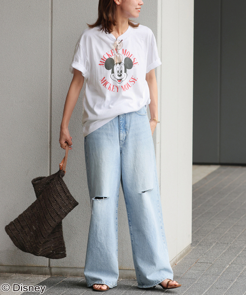 GOOD ROCK SPEED(グッドロックスピード)の「《追加2》【GOOD ROCK SPEED 】<MICKEY MOUSE>TEE:Tシャツ(Tシャツ/カットソー・レディース・ホワイト/ブルー・FREE)」の9枚目の写真