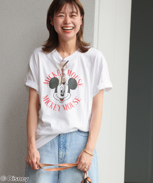 GOOD ROCK SPEED(グッドロックスピード)の「《追加2》【GOOD ROCK SPEED 】<MICKEY MOUSE>TEE:Tシャツ(Tシャツ/カットソー・レディース・ホワイト/ブルー・FREE)」の6枚目の写真