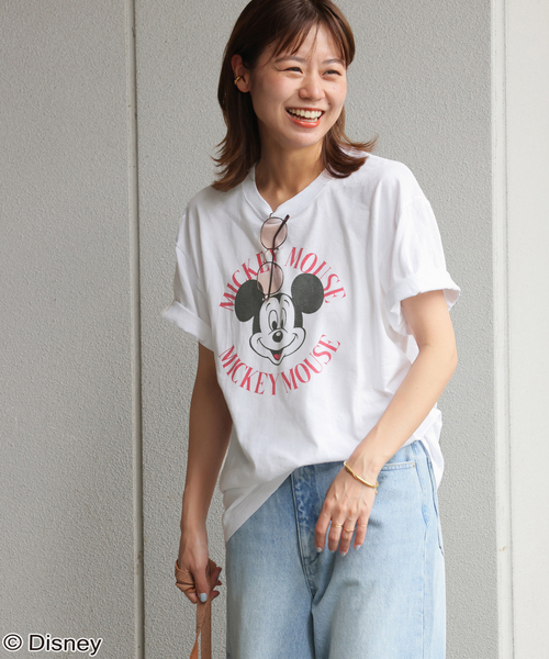 GOOD ROCK SPEED(グッドロックスピード)の「《追加2》【GOOD ROCK SPEED 】<MICKEY MOUSE>TEE:Tシャツ(Tシャツ/カットソー・レディース・ホワイト/ブルー・FREE)」の4枚目の写真