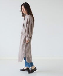 B:MING by BEAMS | バンドカラー ワンピース（S～M）(シャツワンピース)