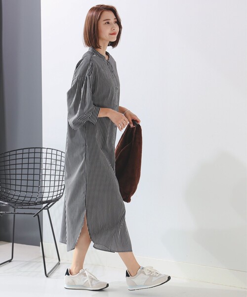 B:MING by BEAMS（ビーミングバイビームス）の「バンドカラー ワンピース（S～M）（シャツワンピース・レディース・サックスブルー/オフホワイト/その他1/その他・SMALL/MEDIUM）」の10枚目の写真