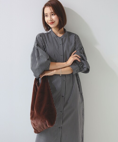 B:MING by BEAMS（ビーミングバイビームス）の「バンドカラー ワンピース（S～M）（シャツワンピース・レディース・サックスブルー/オフホワイト/その他1/その他・SMALL/MEDIUM）」の12枚目の写真