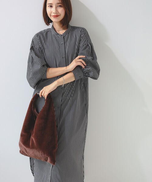 B:MING by BEAMS（ビーミングバイビームス）の「バンドカラー ワンピース（S～M）（シャツワンピース・レディース・サックスブルー/オフホワイト/その他1/その他・SMALL/MEDIUM）」の14枚目の写真