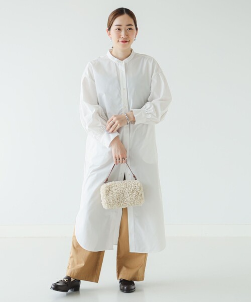 B:MING by BEAMS（ビーミングバイビームス）の「バンドカラー ワンピース（S～M）（シャツワンピース・レディース・サックスブルー/オフホワイト/その他1/その他・SMALL/MEDIUM）」の16枚目の写真