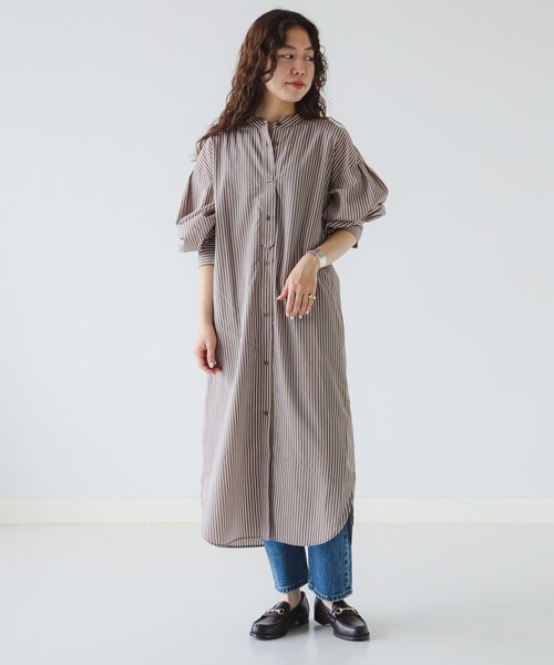 B:MING by BEAMS（ビーミングバイビームス）の「バンドカラー ワンピース（S～M）（シャツワンピース・レディース・サックスブルー/オフホワイト/その他1/その他・SMALL/MEDIUM）」の19枚目の写真