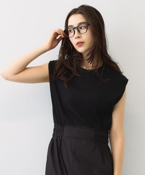 saloon（サルーン）の「SALOON(サルーン)/ドッキングタイトワンピース【洗濯機洗い可】（ワンピース・レディース・ブラック/ダークブルー/ベージュ・FREE）」の8枚目の写真