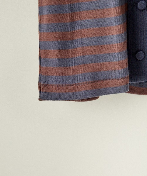 MILLER（ミラー）の「[MILLER/ミラー] 別注 パネルリブ ポロカーディガン（カーディガン/ボレロ・レディース・アイボリー/ブラック/チョコ/ブラウン/レッド・F）」の8枚目の写真