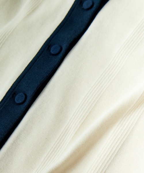 MILLER（ミラー）の「[MILLER/ミラー] 別注 パネルリブ ポロカーディガン（カーディガン/ボレロ・レディース・アイボリー/ブラック/チョコ/ブラウン/レッド・F）」の15枚目の写真