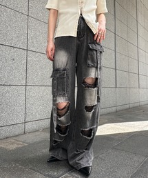 ダメージカーゴデニム