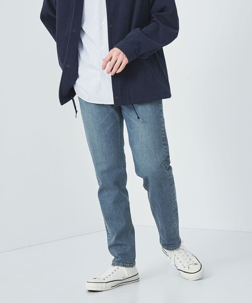 green label relaxing(グリーンレーベルリラクシング)の「シグネチャーデニム スリムテーパード デニムパンツ(デニムパンツ・メンズ・ネイビー/ブラック/コバルトブルー・XL/S/M/L)」の6枚目の写真