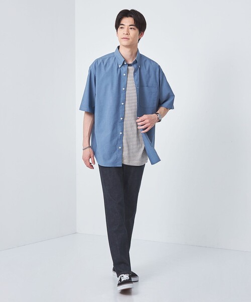green label relaxing(グリーンレーベルリラクシング)の「シグネチャーデニム スリムテーパード デニムパンツ(デニムパンツ・メンズ・ネイビー/ブラック/コバルトブルー・XL/S/M/L)」の11枚目の写真