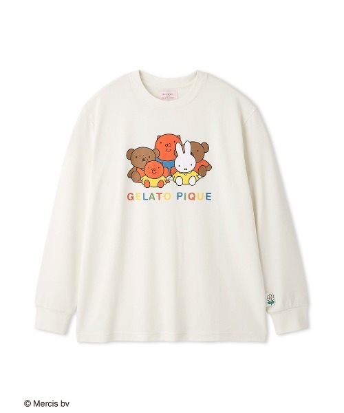 gelato pique（ジェラートピケ）の「【Dick Bruna】【UNISEX】ワンポイントロンＴ（ルームウェア/パジャマ・レディース・オフホワイト・S-M/M-L）」の2枚目の写真