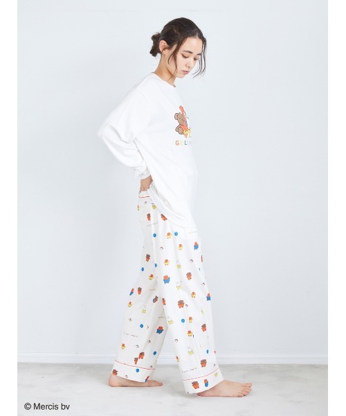 gelato pique（ジェラートピケ）の「【Dick Bruna】【UNISEX】ワンポイントロンＴ（ルームウェア/パジャマ・レディース・オフホワイト・S-M/M-L）」の6枚目の写真