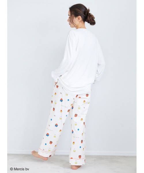 gelato pique（ジェラートピケ）の「【Dick Bruna】【UNISEX】ワンポイントロンＴ（ルームウェア/パジャマ・レディース・オフホワイト・S-M/M-L）」の7枚目の写真
