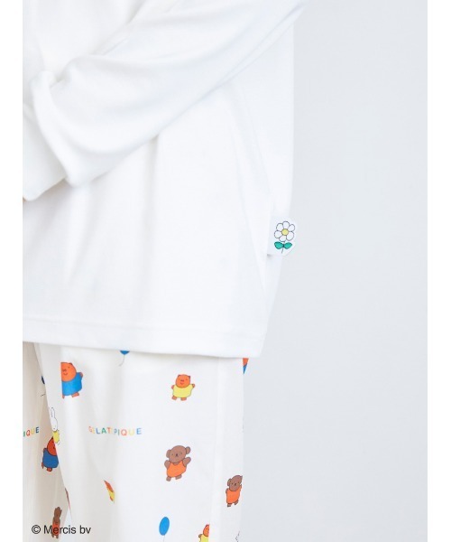 gelato pique（ジェラートピケ）の「【Dick Bruna】【UNISEX】ワンポイントロンＴ（ルームウェア/パジャマ・レディース・オフホワイト・S-M/M-L）」の8枚目の写真