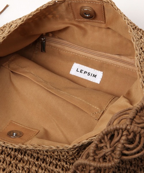 LEPSIM(レプシィム)の「ペーパー編み込みショルダー 123976(ショルダーバッグ・レディース・ナチュラル/ベージュ・ONE SIZE)」の13枚目の写真