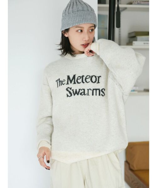 Ungrid(アングリッド)の「【WEB限定】ロゴルーズニット(ニット/セーター・レディース・ネイビー/チャコールグレー/アイボリー/ピンク・FREE)」の14枚目の写真