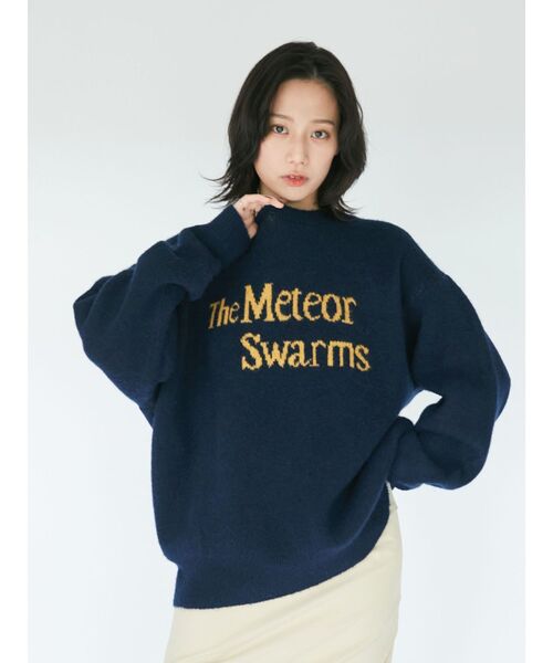 Ungrid(アングリッド)の「【WEB限定】ロゴルーズニット(ニット/セーター・レディース・ネイビー/チャコールグレー/アイボリー/ピンク・FREE)」の18枚目の写真