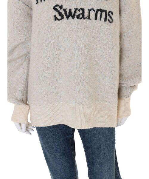 Ungrid(アングリッド)の「【WEB限定】ロゴルーズニット(ニット/セーター・レディース・ネイビー/チャコールグレー/アイボリー/ピンク・FREE)」の10枚目の写真