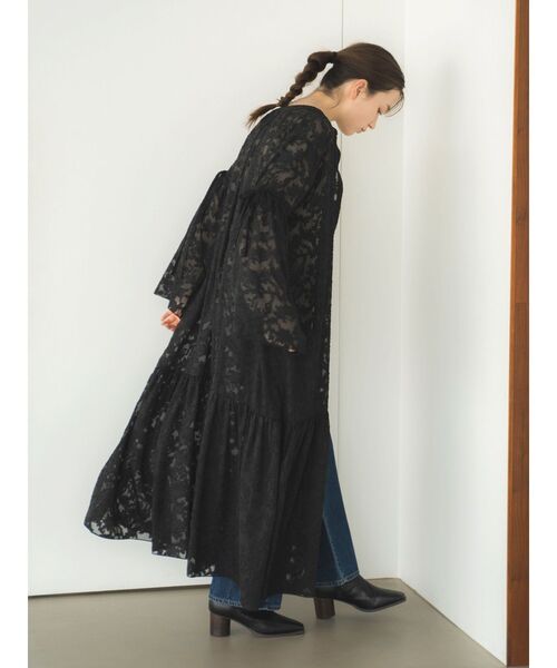 【セール】スリーブデザインジャカードワンピース（ワンピース）｜Ungrid（アングリッド）